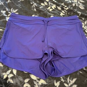 Athleta Purple Quick-Dry Athletic Shorts